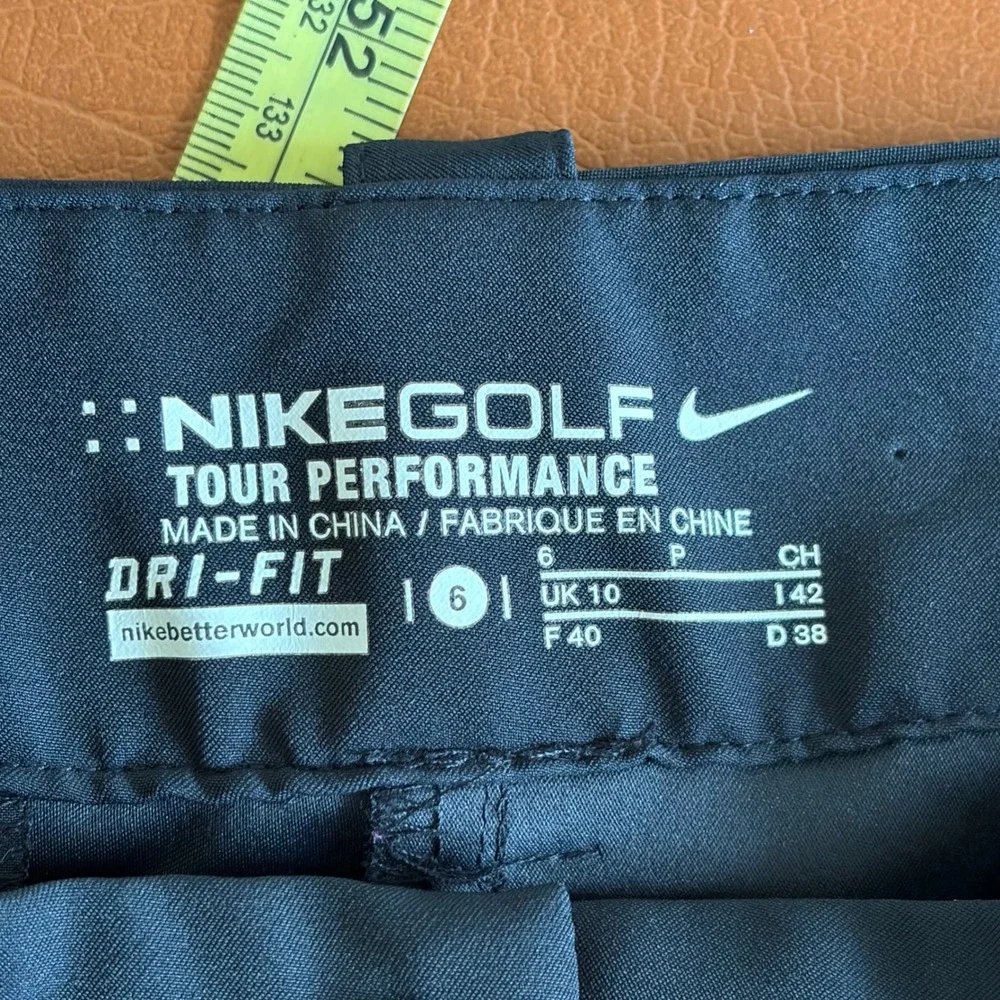 Nike Golf Tour Performance Black Pants Women's Size 6 Dri-FIT